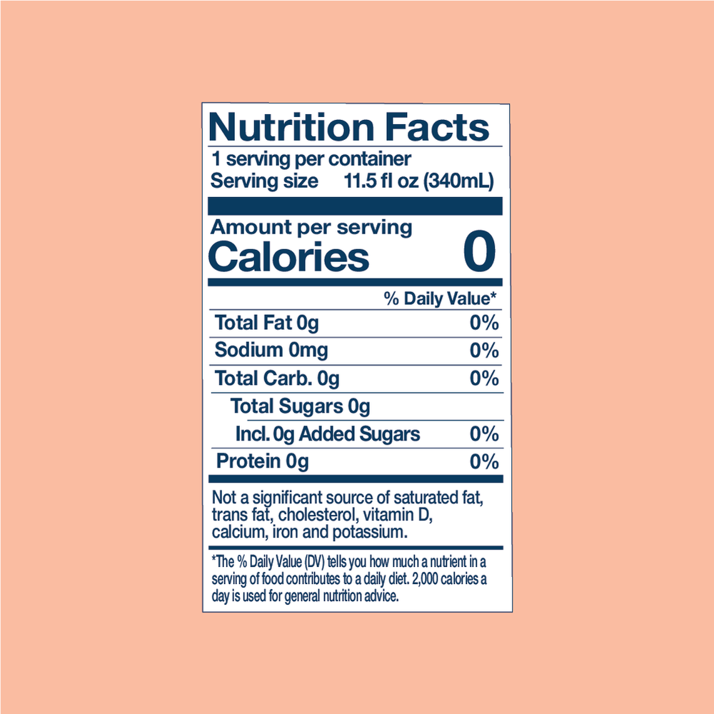 Peach Caffeinated Sparkling Water